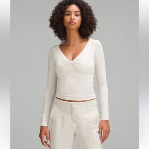 lululemon athletica Cream Long Sleeve Top